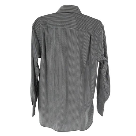 Proper Shirtings Men's Gray Striped Cotton Button Down Shirt - Picture 4 of 8